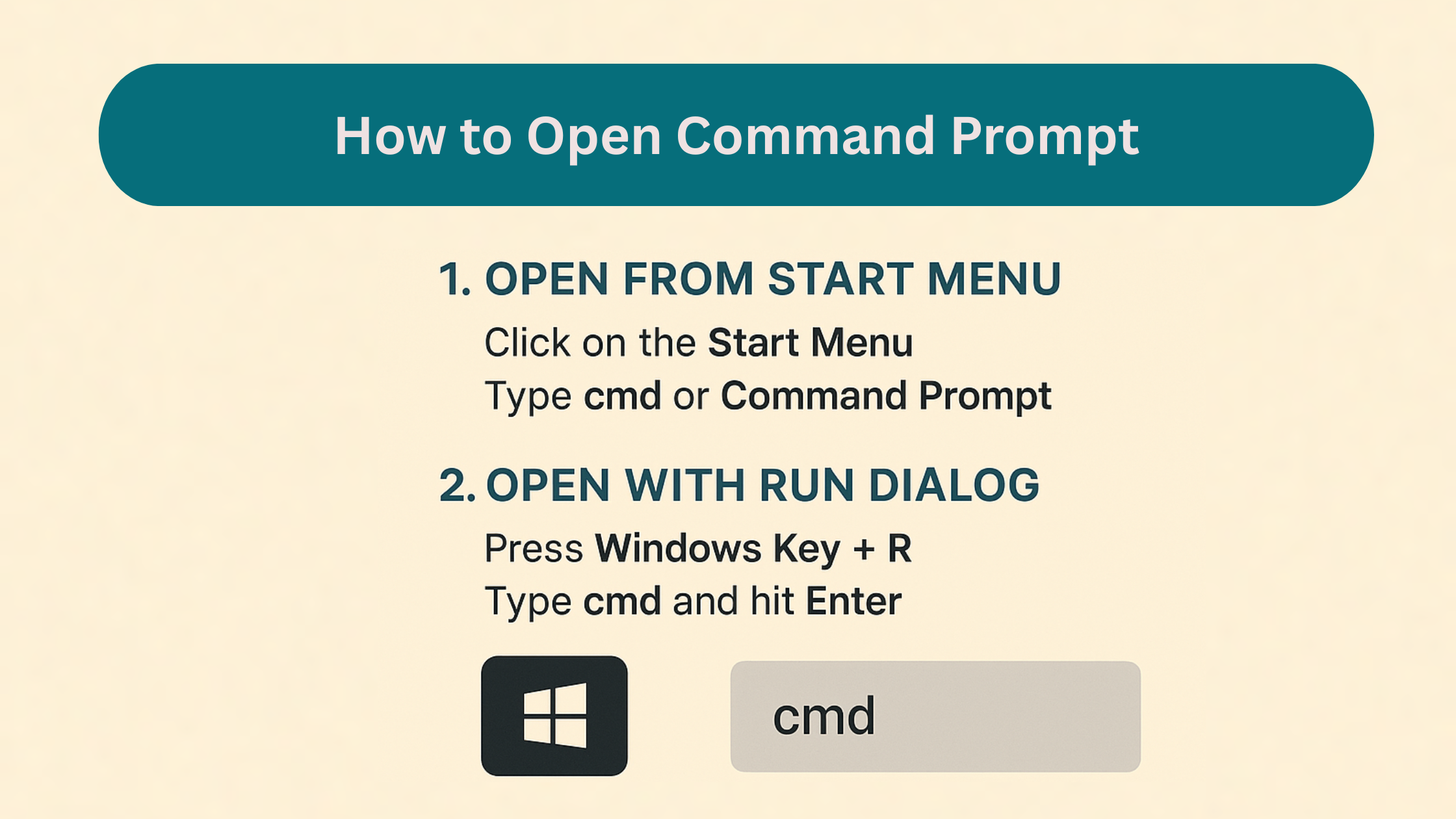 How to Open Command Prompt