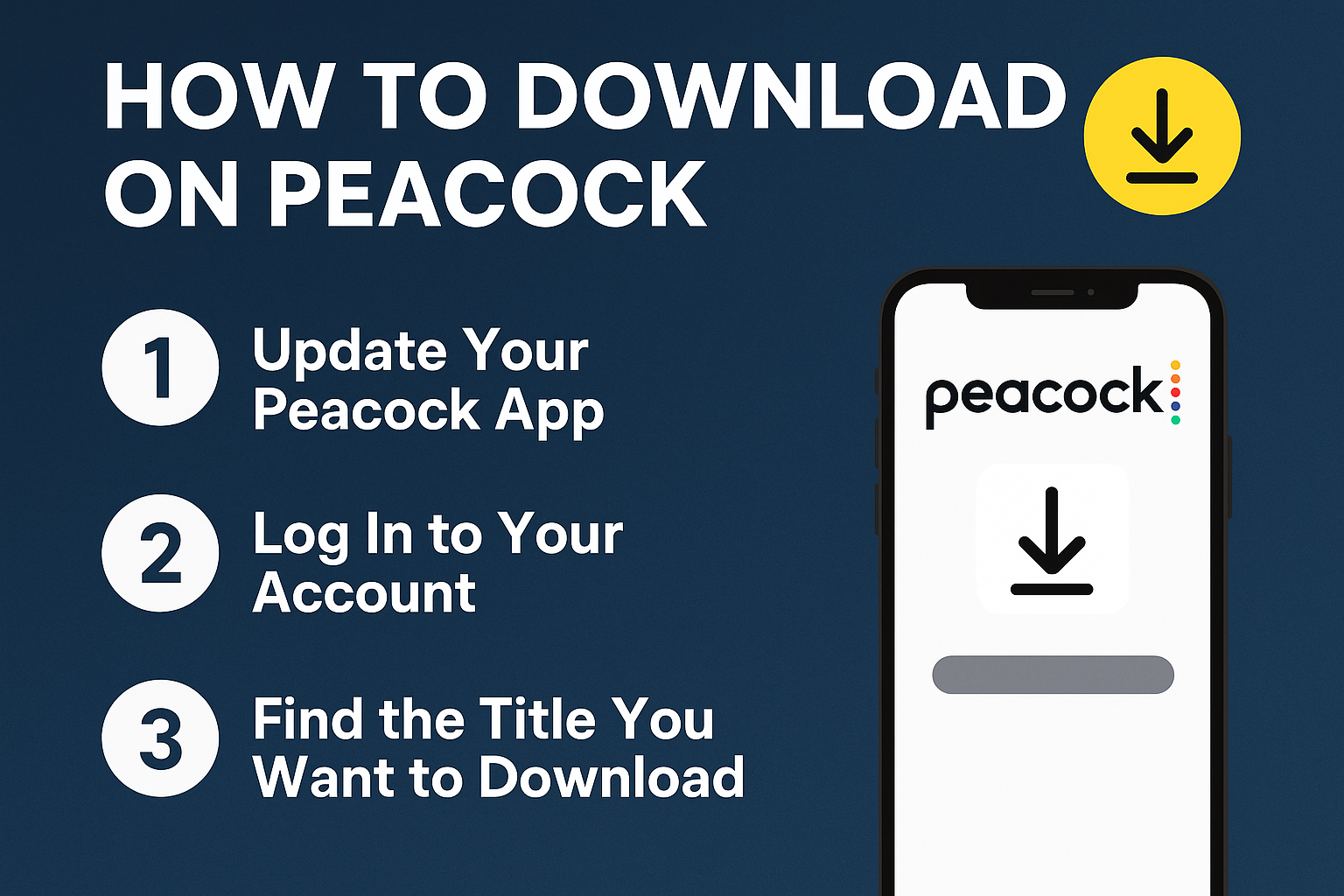 How to Download on Peacock