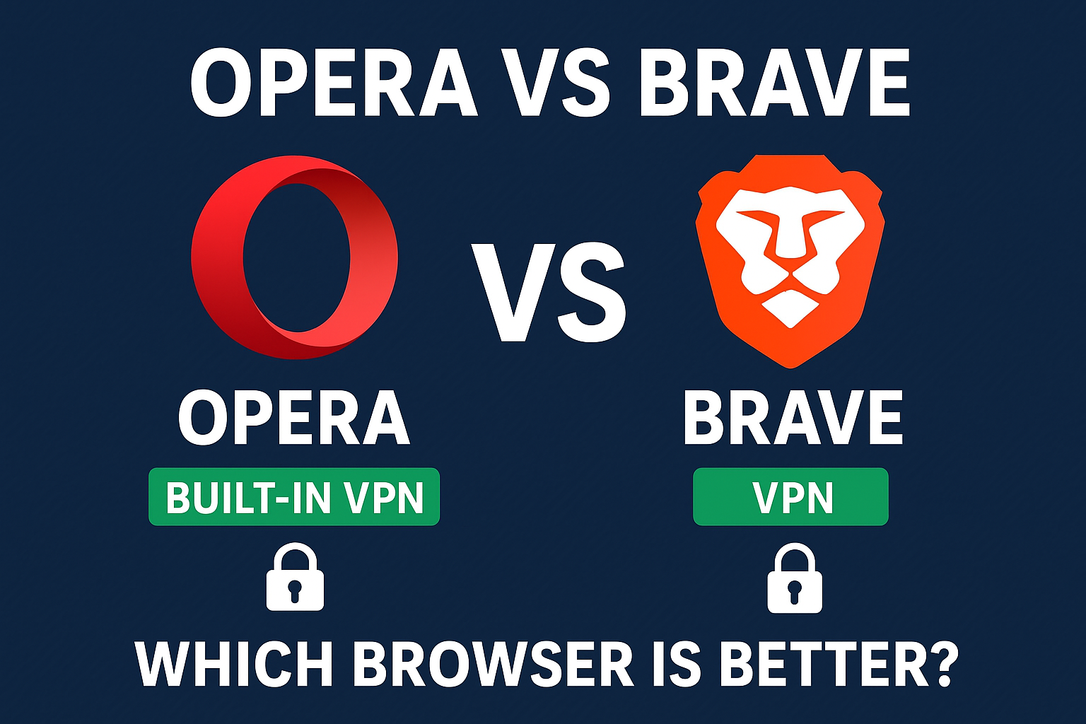 Opera Browser vs Brave